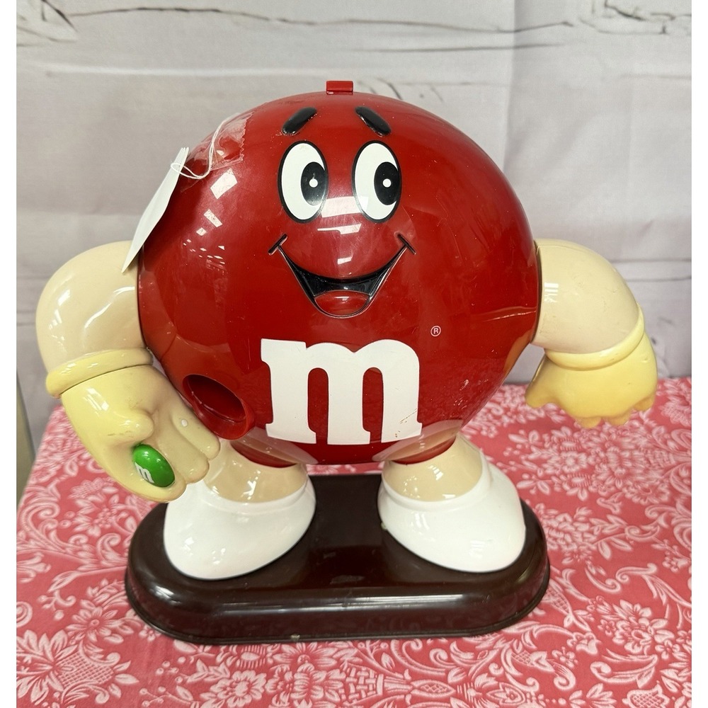 Vintage 90s M&Ms Red Character Candy Dispenser Collectible